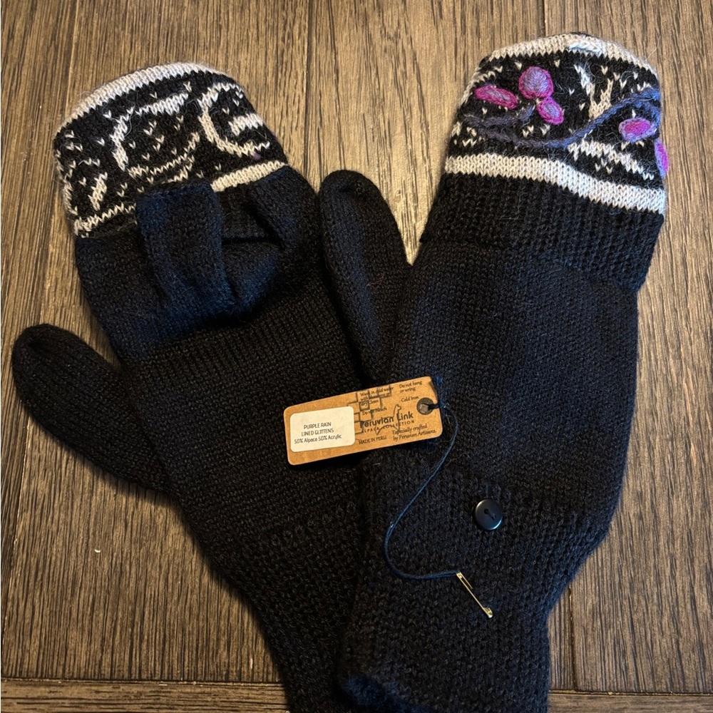 Peruvian Link Alpaca blend gloves, NWT